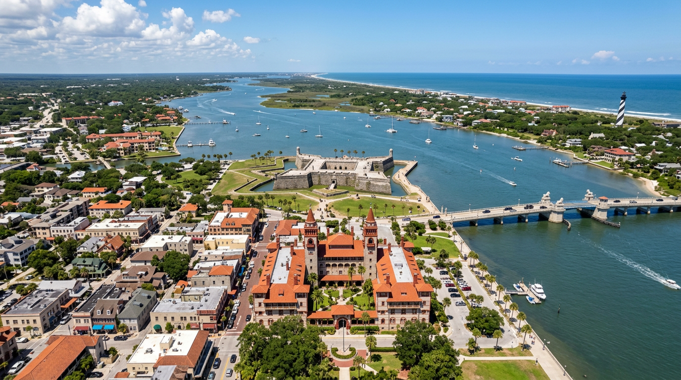 Saint Augustine, FL cityscape