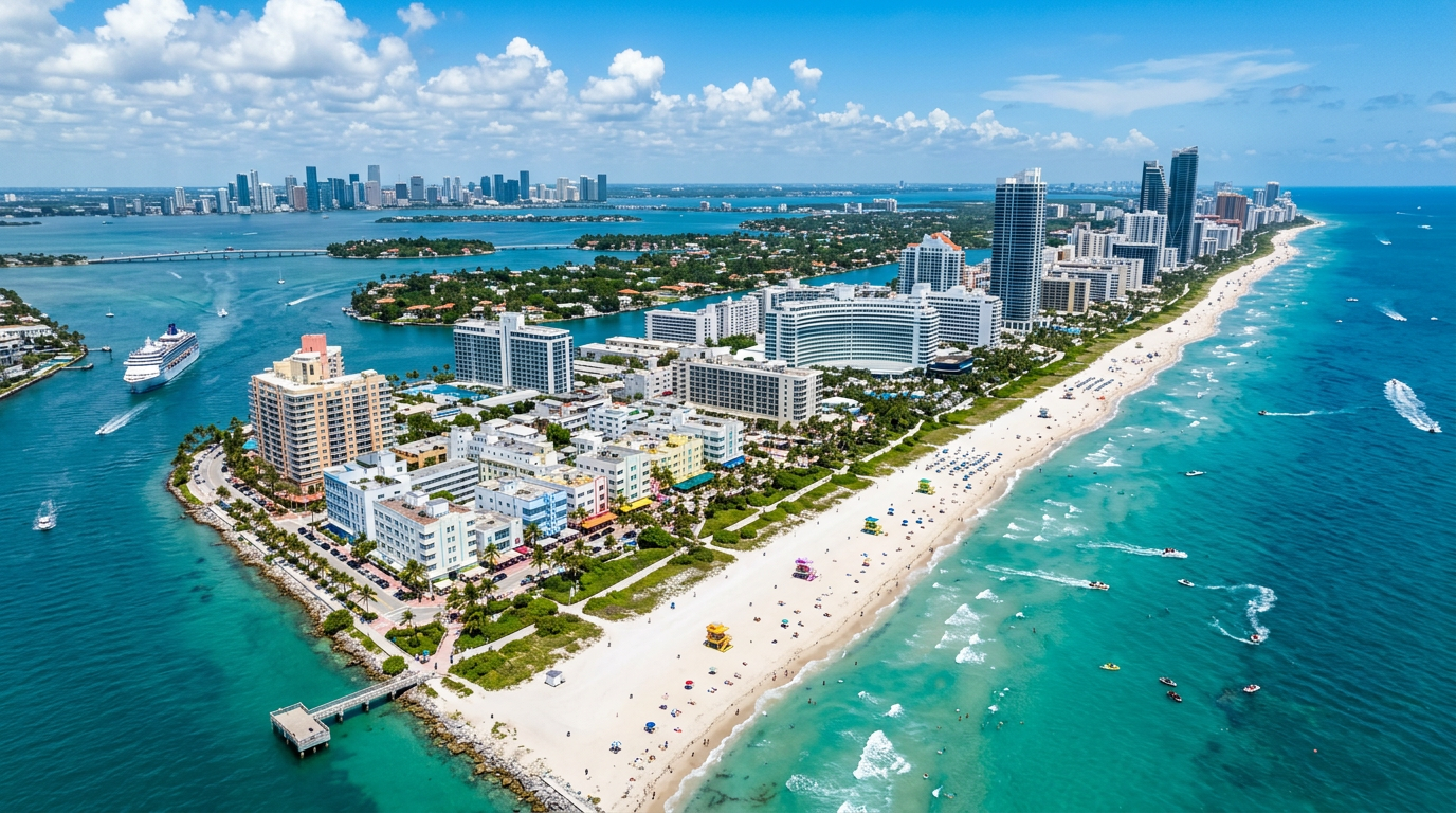 Miami Beach, FL cityscape